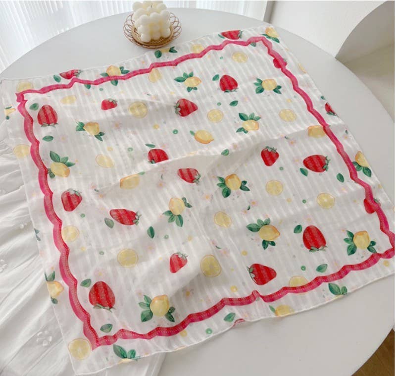 Fruit Salad Silky Scarf