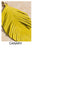 Genuine Leather Leaf Earrings: Canary