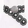 Western Vintage Belt: Black/Brass