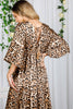 Silky Leopard Kimono Dress