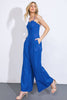 Cobalt Blue Cotton Jumpsuit
