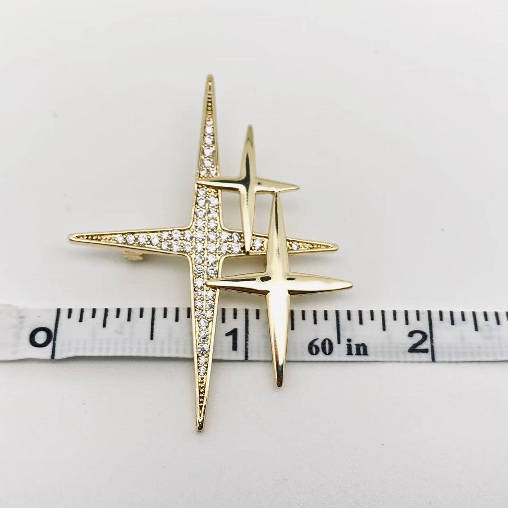 Mid Century Star Brooch