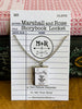 Book Locket Necklace - Where the Sidewalk Ends: Stainless Steel
