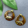 Torti Tiger Ring Earrings