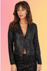 Sequin Cropped Blazer