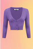 Blueberry Cropped Cardigan