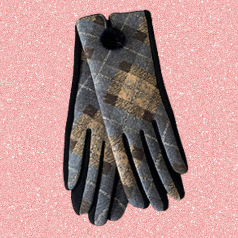 Brown Leopard lady Gloves
