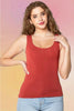 Bamboo Tank Top: Brick
