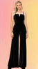 Buttery Black Velvet Jumpsuit