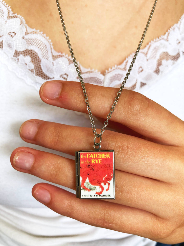 Book Locket Necklace - The Catcher in the Rye: Stainless Steel