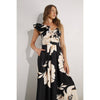 Jardin De Fleur Maxi Dress: Black