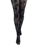 Fleur Lace Tights: Black