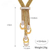 Triple Layer Gold Plated Chain Necklace