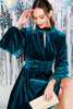 The Real Teal Luxe Velvet Dress