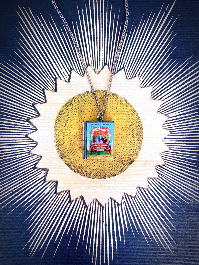 Book Locket Necklace - Little House on the Prairie: Stainless Steel