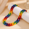 Chain Of Love Rainbow Necklace