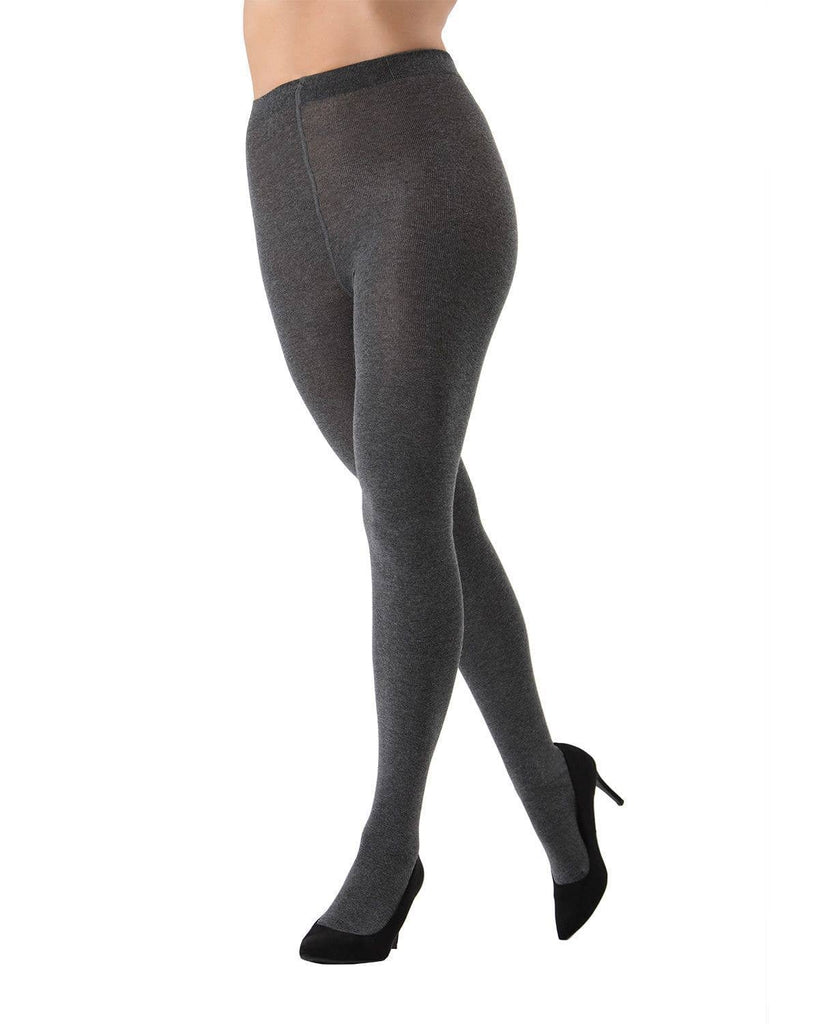 Brooklyn Sweater Tights: Brown Heather / M-L