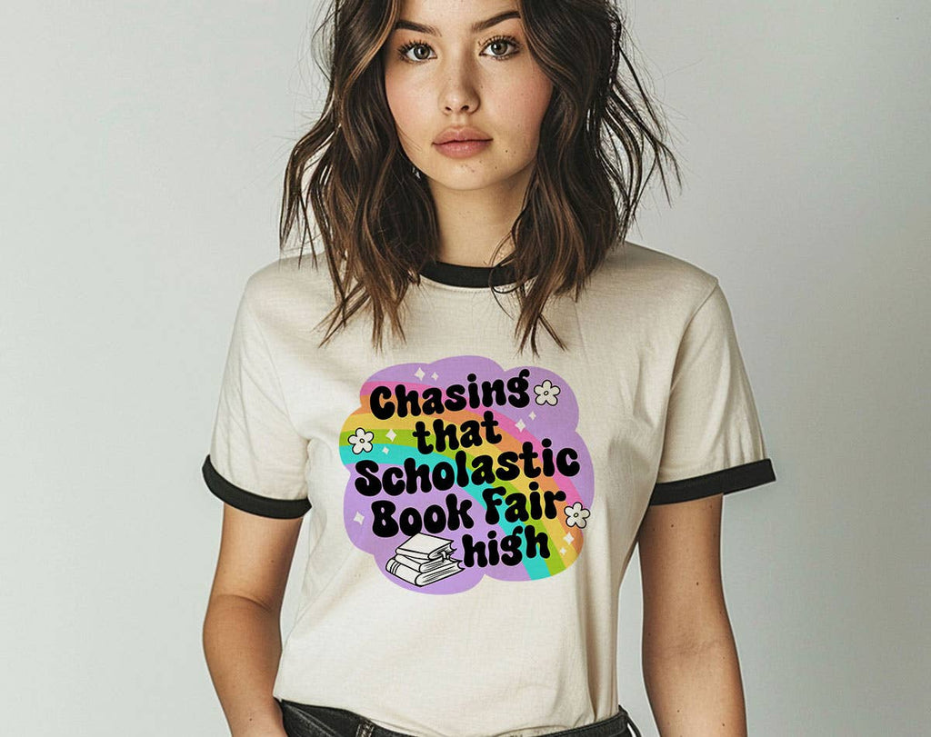 Chasing That Scholastic Book Fair High Ringer Shirt
