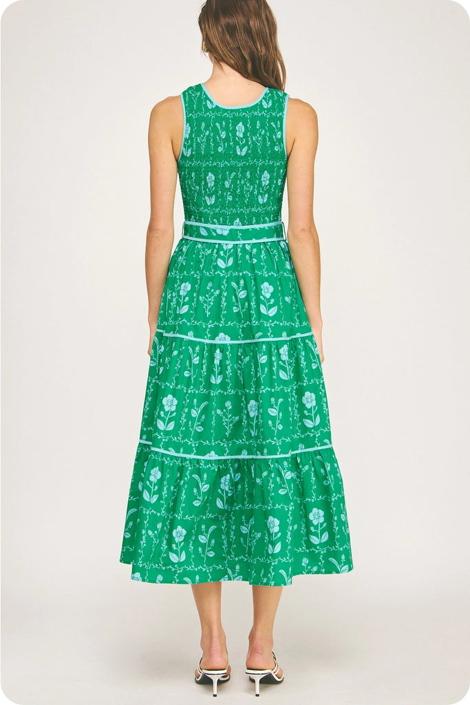 Dutch Floral Smocked Dress