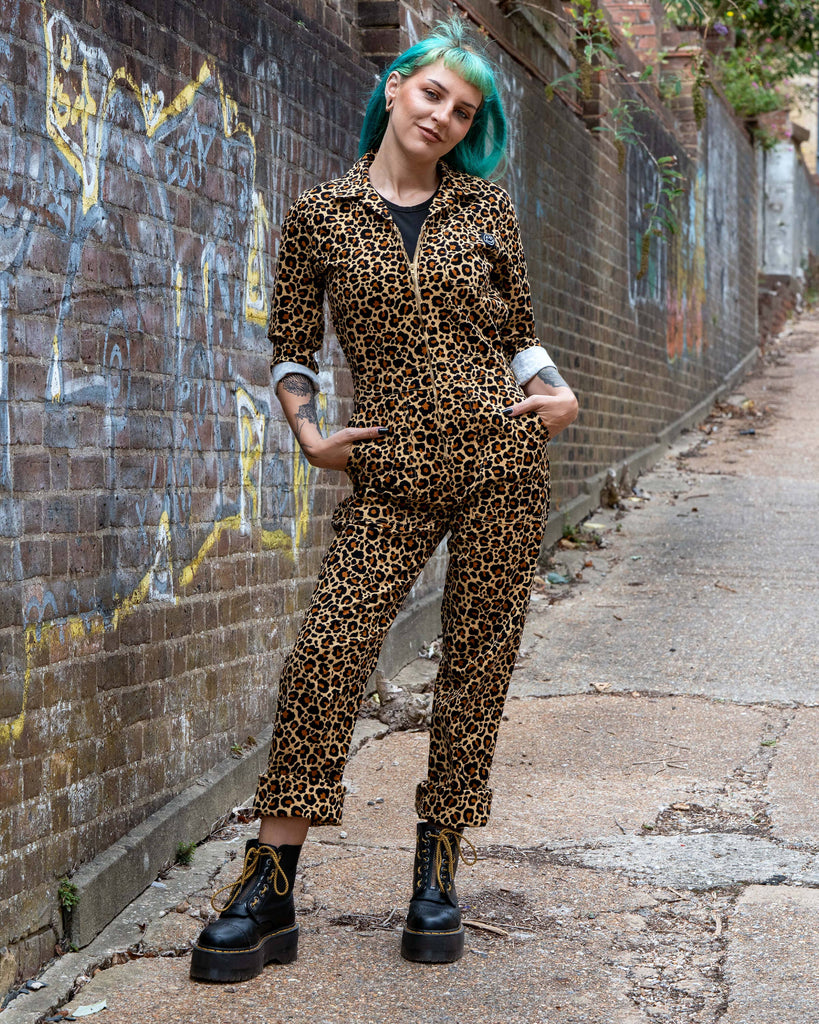 Classic Leopard Print Boiler Suit