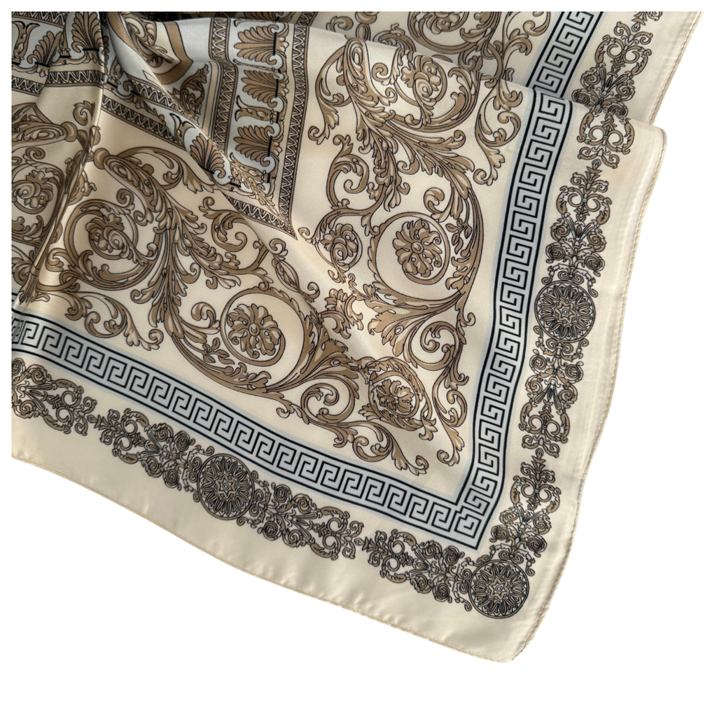 Vintage Luxury Scarf | Cream