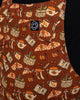 Mushroom Tea Party Stretch Dungarees