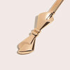 Metal Stretch Belt: Gold Bow