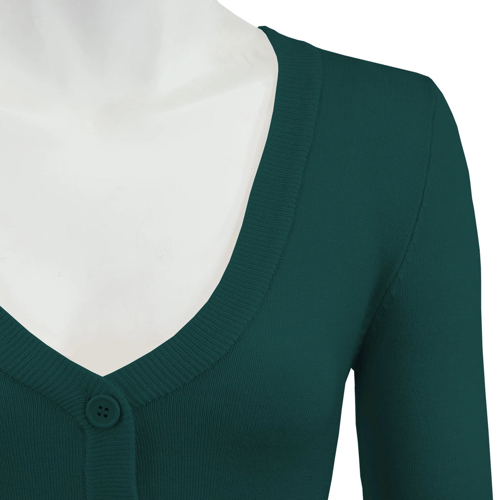 Peacock Cropped Cardigan