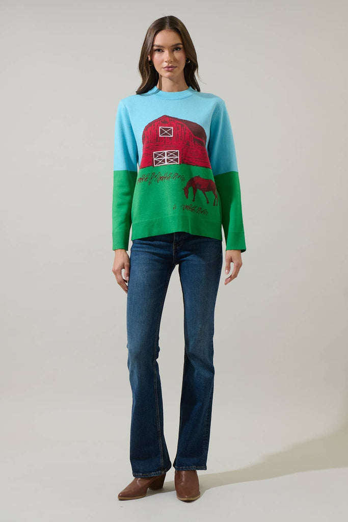 Painted Barn Cozy Knit Sweater