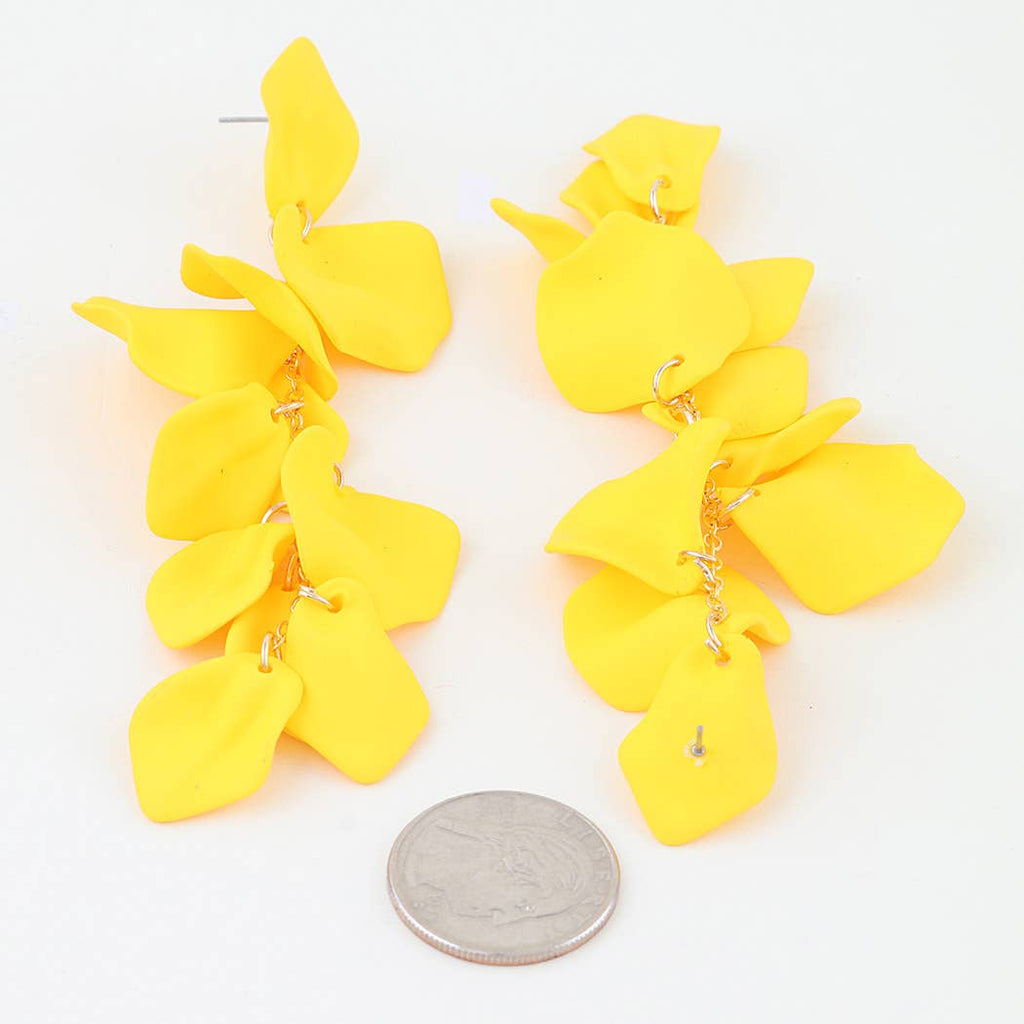 Bright Petal Blossom Drop Earrings