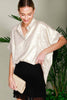 Metallic Champagne Blouse
