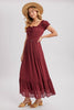 Sugar Plum Wine Maxi Dress