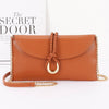 Vegan Leather Envelope Clutch Bag: Cinnamon