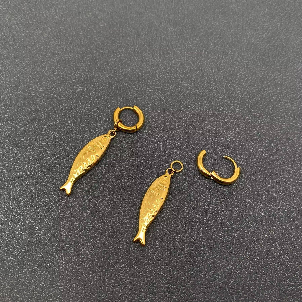 Sardine 18K Gold Plated Earrings