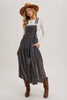 Lace Embroidered Overall Dress