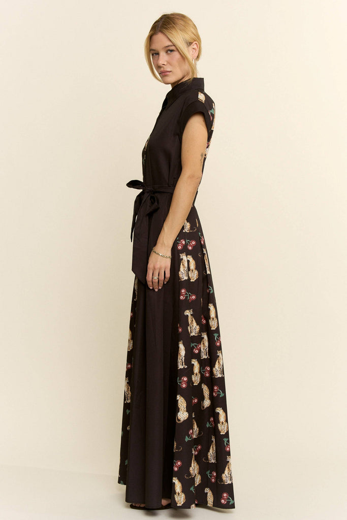 Cherry Cheetah Maxi Dress
