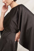 Batwing Sleeve Satin Mini Dress