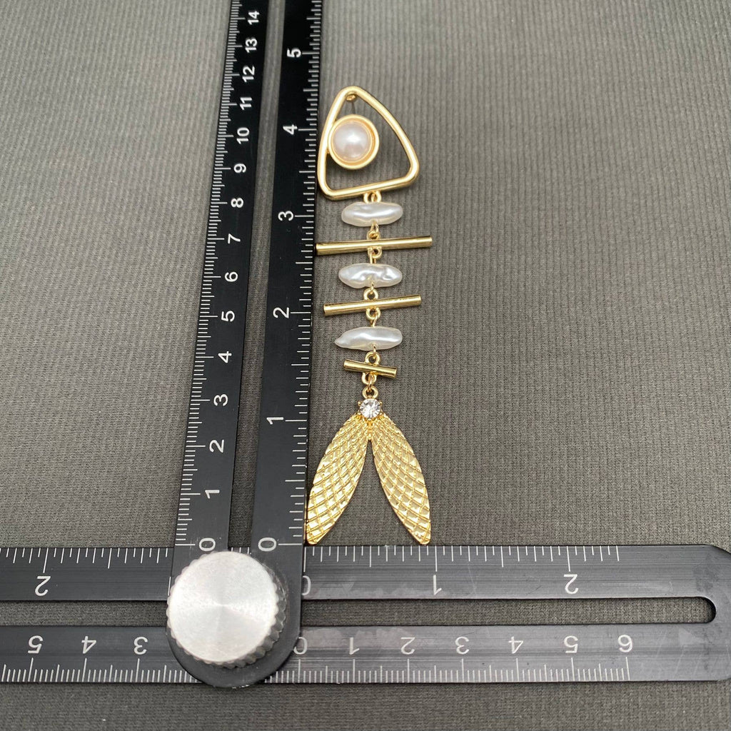 Fishbone Design Earrings