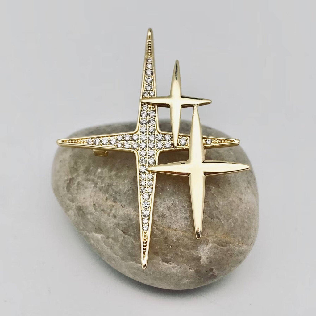 Mid Century Star Brooch