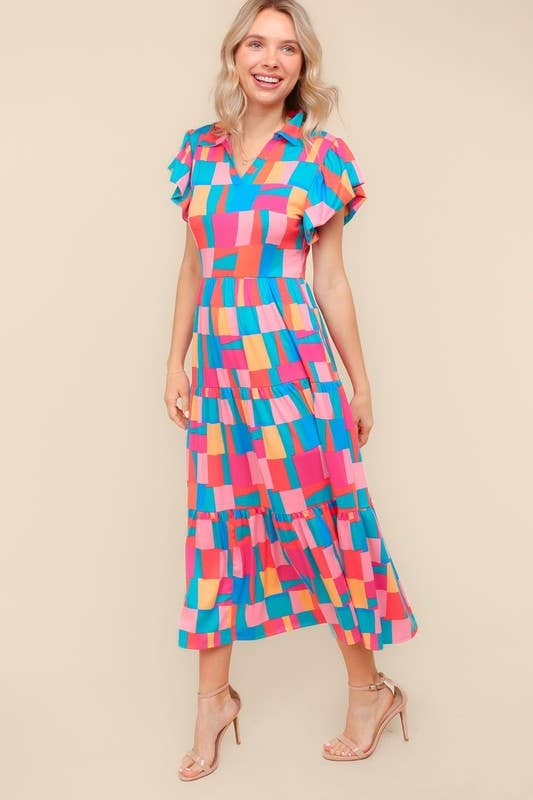 Rainbow Rothko Art Dress