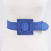 Stretch Rattan Buckle Belt: Cobalt