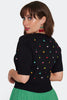 Rainbow Embroidered Cherries Cardigan