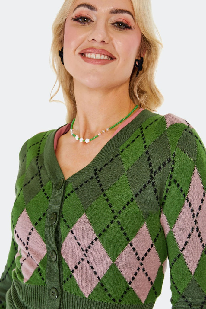 Argyle Awhile Cardigan