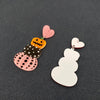 Pumpkin Heart Earrings