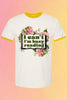 Busy Reading Retro Unisex Ringer Tee