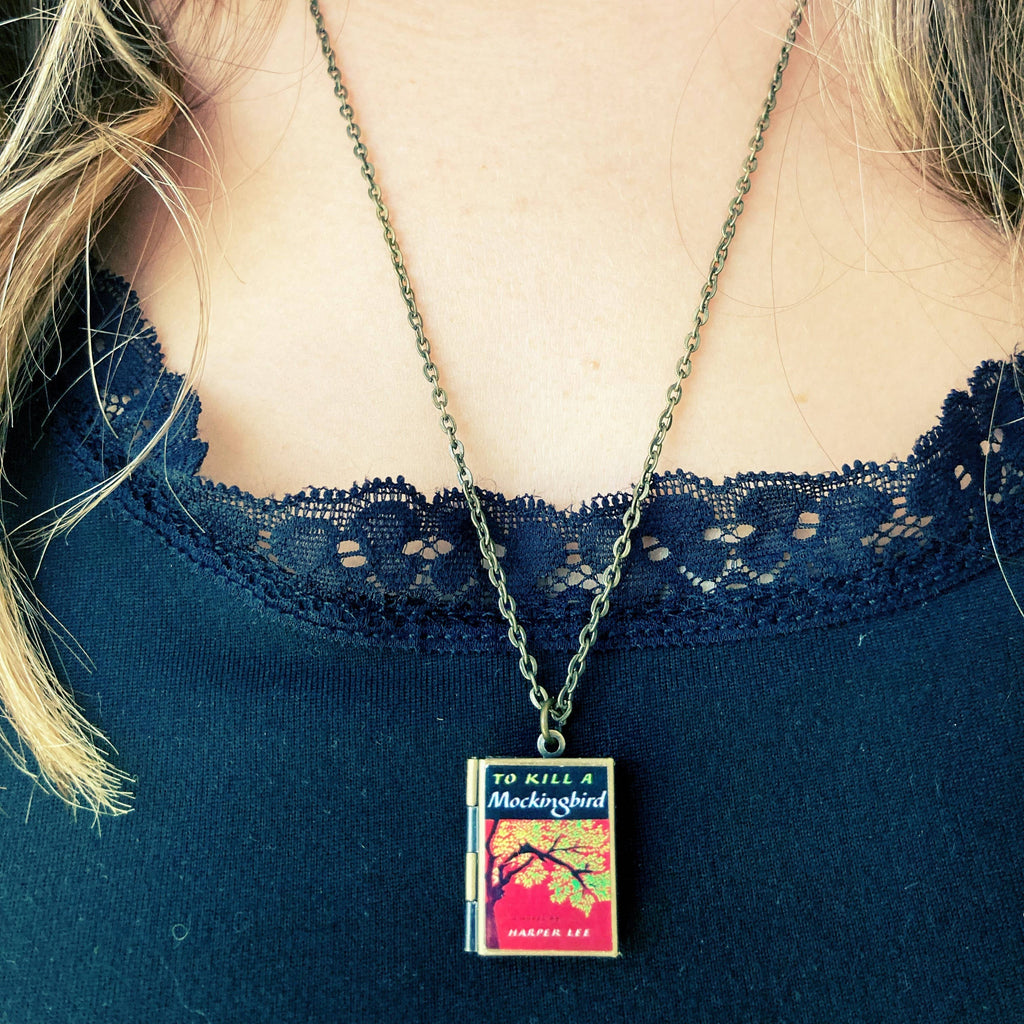 Book Locket Necklace - To Kill A Mockingbird - 1st Ed: Bronze