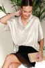 Metallic Champagne Blouse
