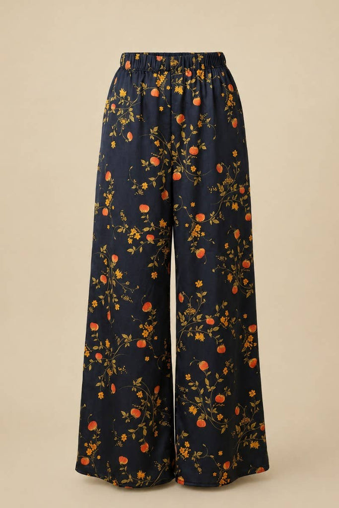Pumpkin Blossom Wide Leg Pants