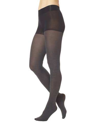 Super Opaque Control Top Tights-90 Denier: Black / 3
