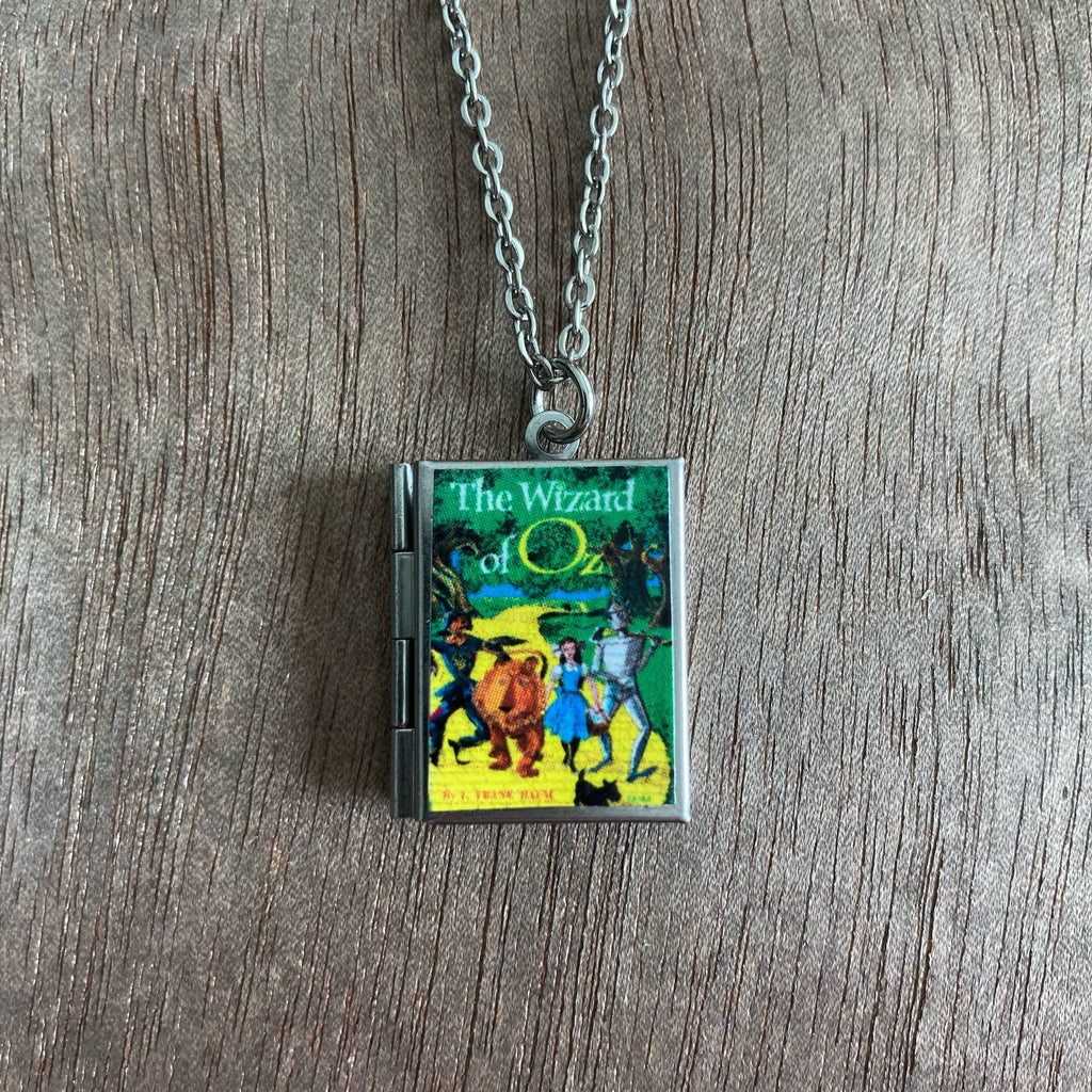 Book Locket Necklace - The Wizard of Oz: Stainless Steel